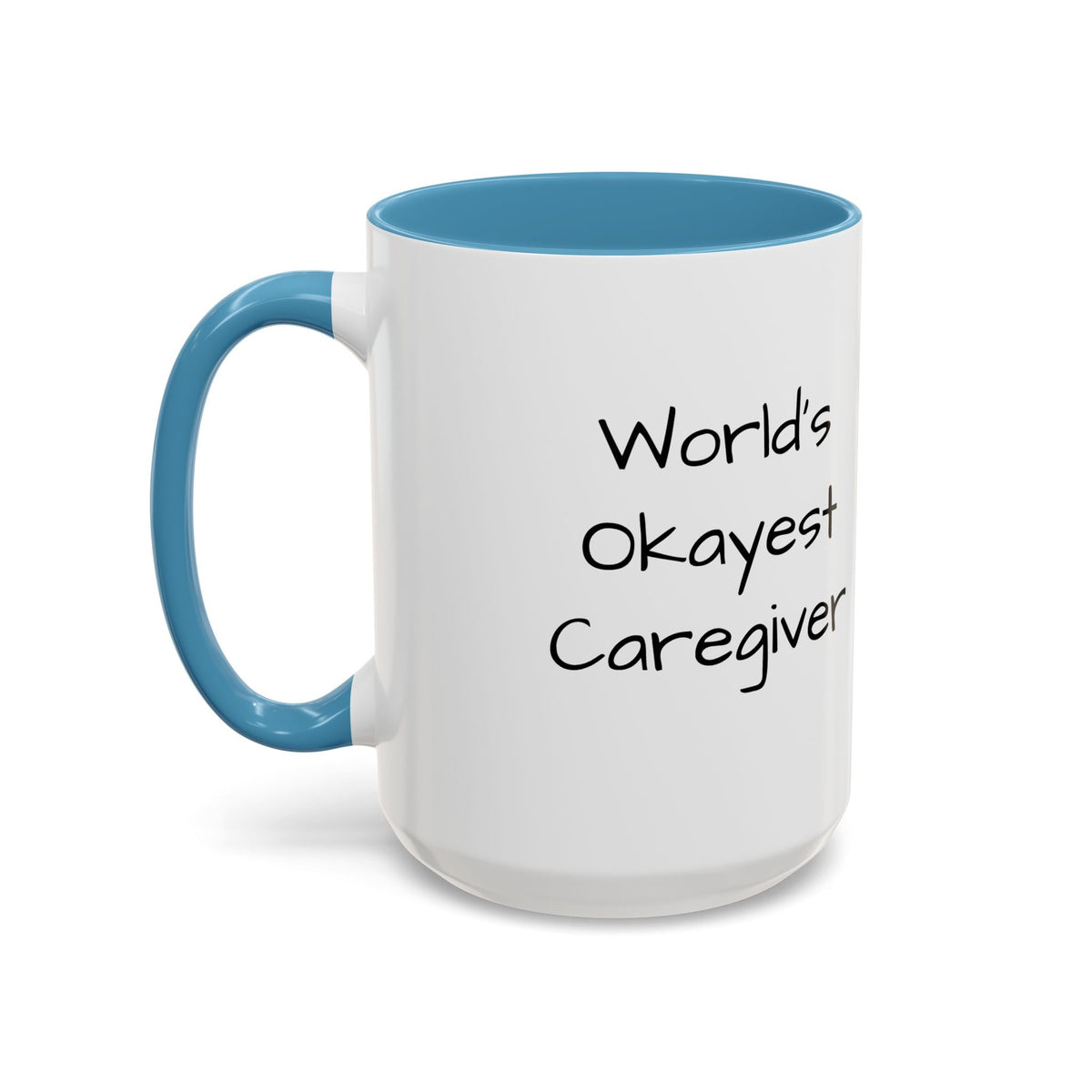 World's Okayest Caregiver Mug - FamilyCarers.store