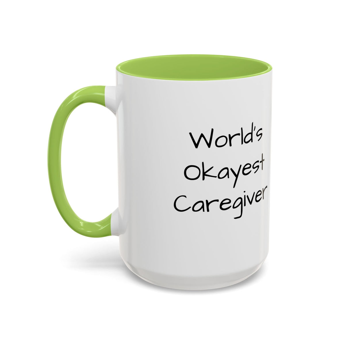 World's Okayest Caregiver Mug - FamilyCarers.store
