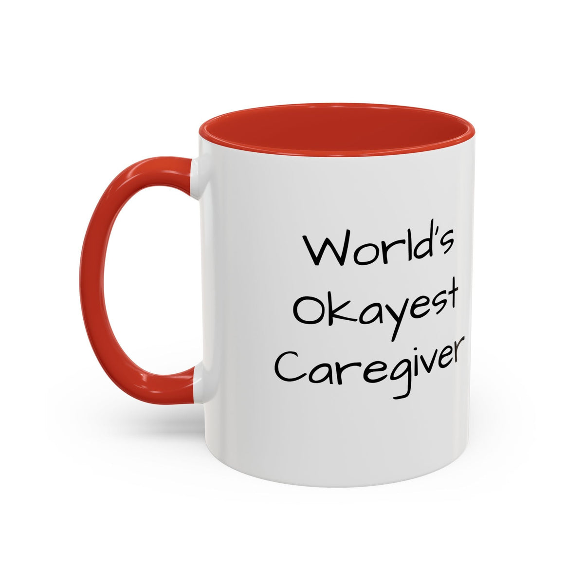 World's Okayest Caregiver Mug - FamilyCarers.store