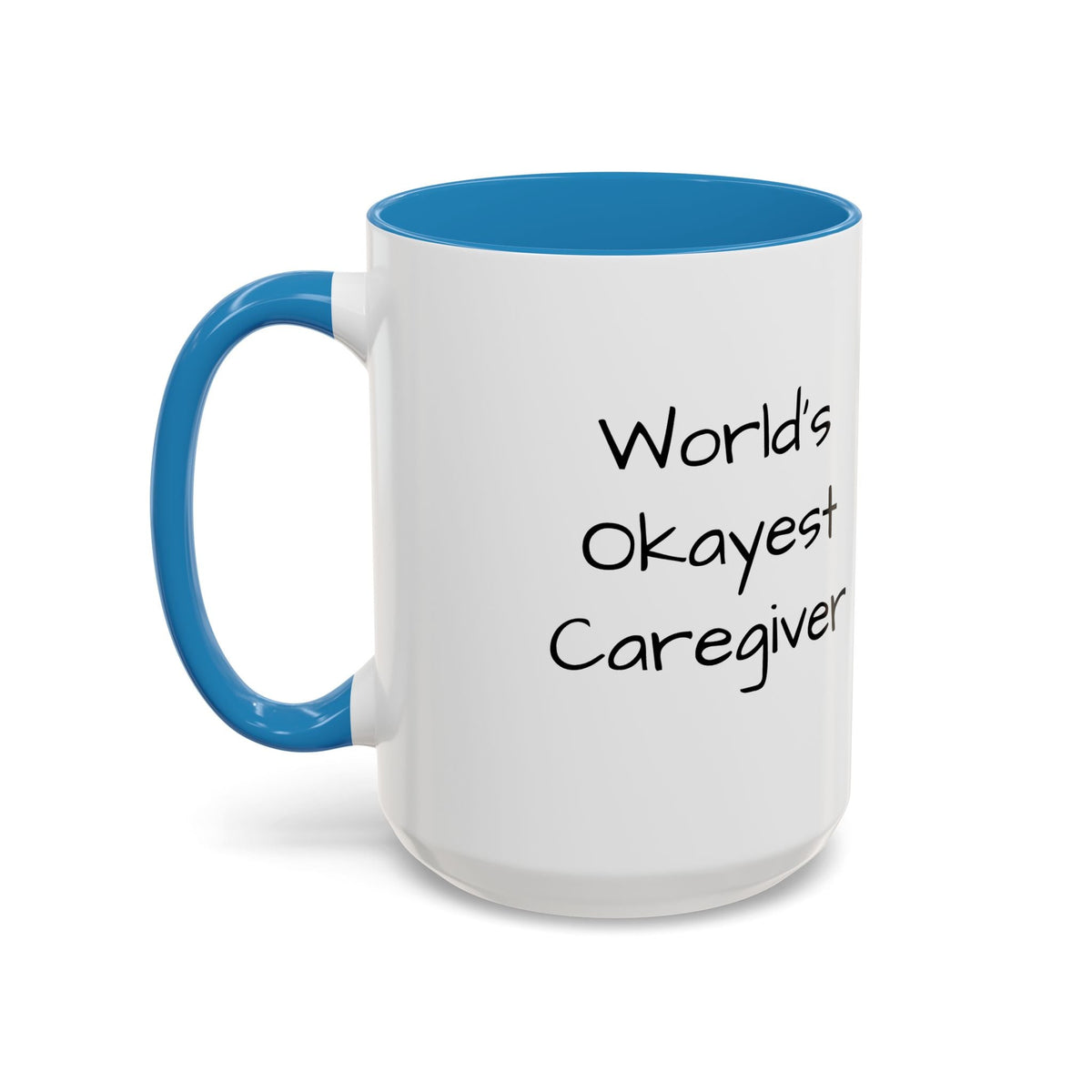 World's Okayest Caregiver Mug - FamilyCarers.store
