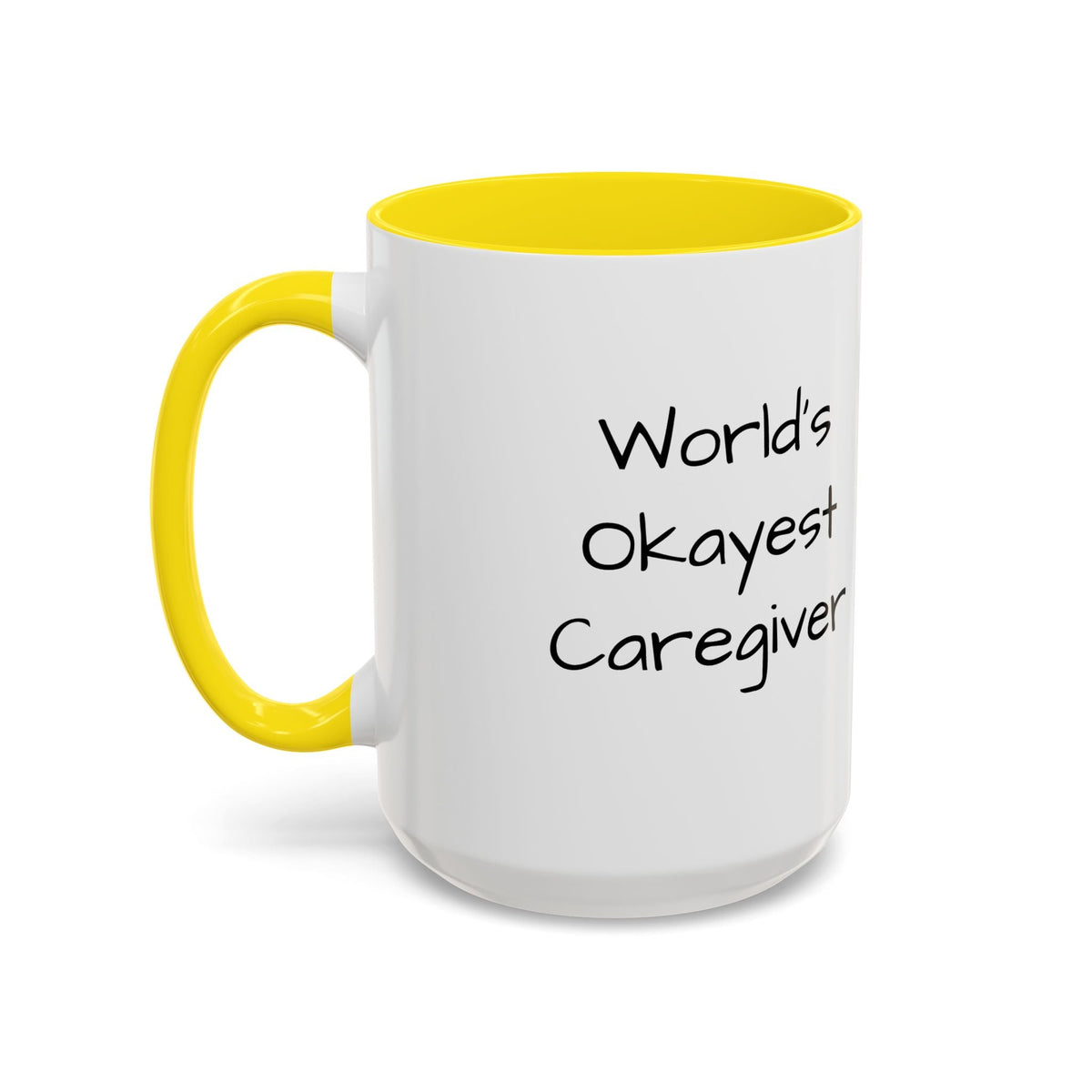 World's Okayest Caregiver Mug - FamilyCarers.store
