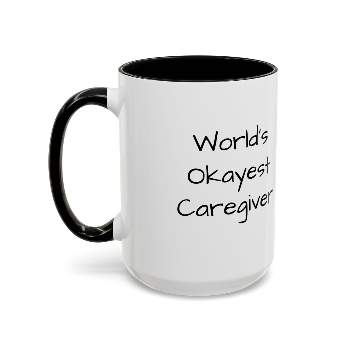 World's Okayest Caregiver Mug - FamilyCarers.store