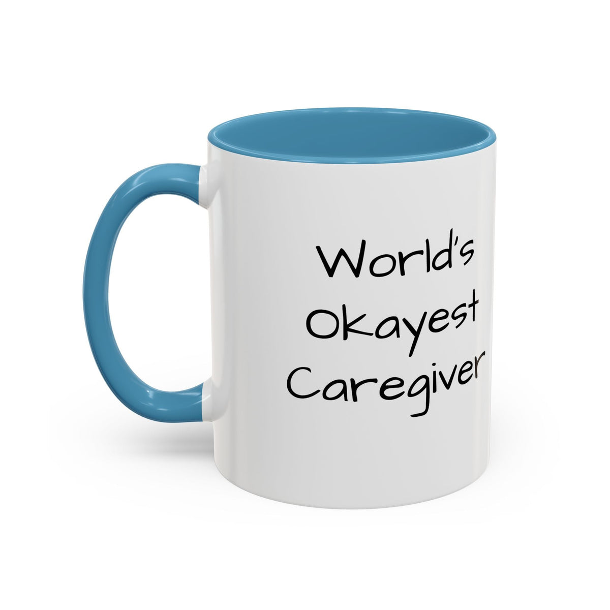 World's Okayest Caregiver Mug - FamilyCarers.store