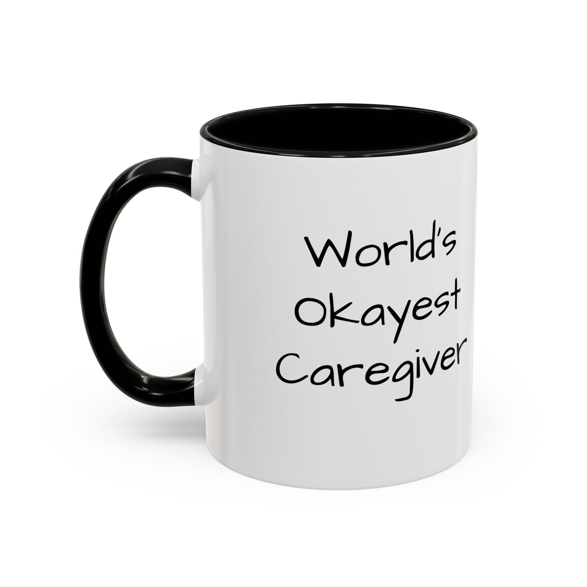 World's Okayest Caregiver Mug - FamilyCarers.store