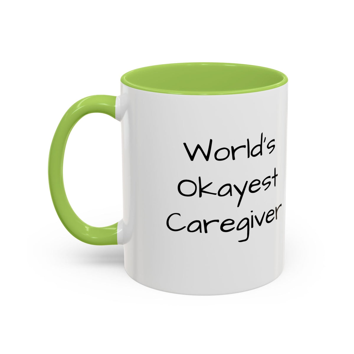 World's Okayest Caregiver Mug - FamilyCarers.store