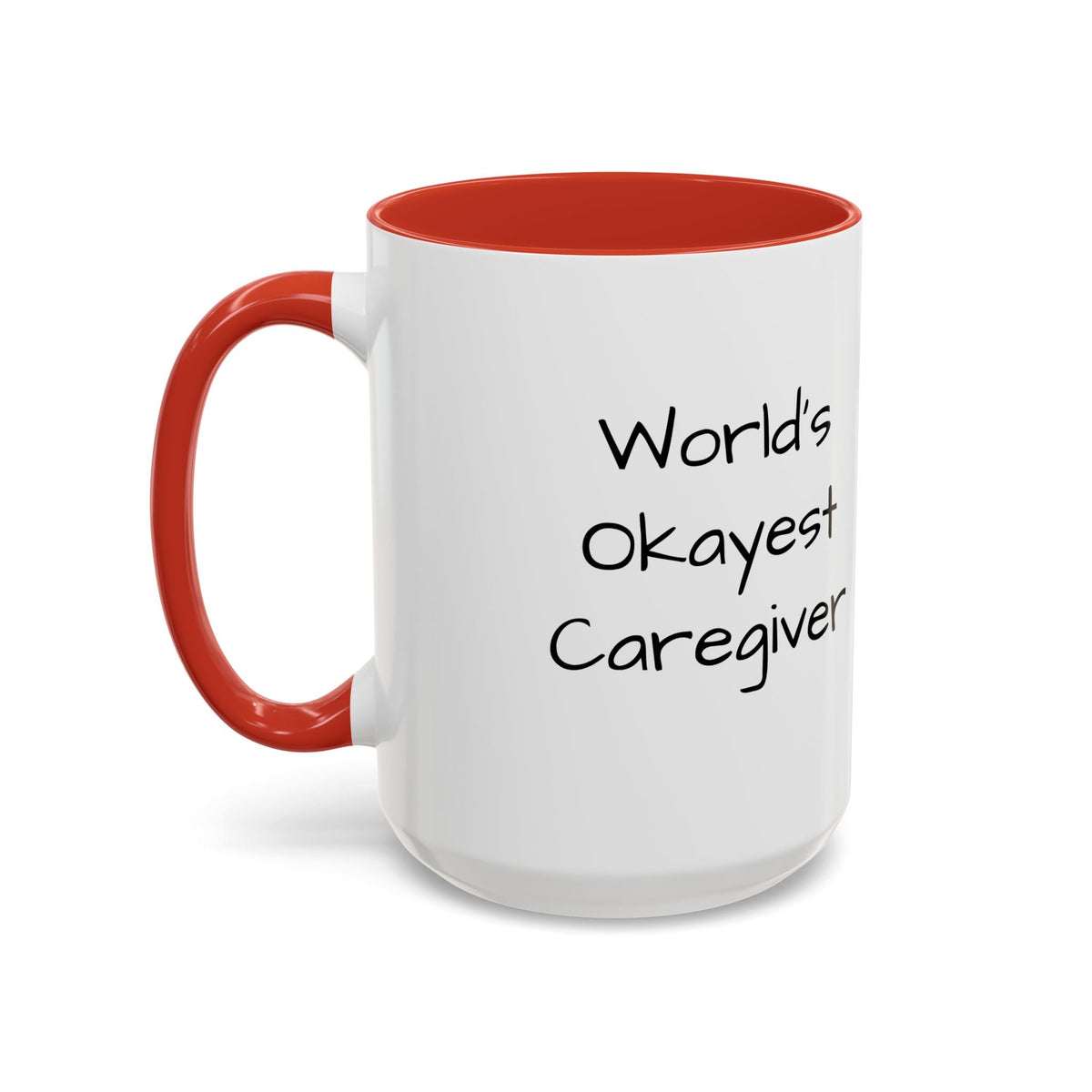 World's Okayest Caregiver Mug - FamilyCarers.store